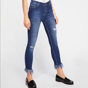 Free People great heights frayed skinny jeans